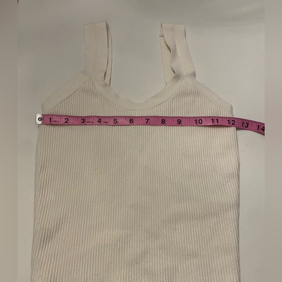 Abercrombie & Fitch White Ribbed Sweater Tank Top XS - Picture 7 of 7